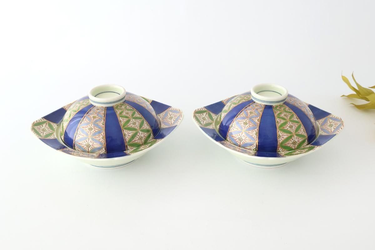 Plate with Lid  Cloisonné( Shippo) Pattern | Arita Ware