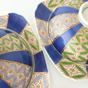 Plate with Lid  Cloisonné( Shippo) Pattern | Arita Ware