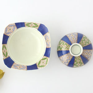 Plate with Lid  Cloisonné( Shippo) Pattern | Arita Ware
