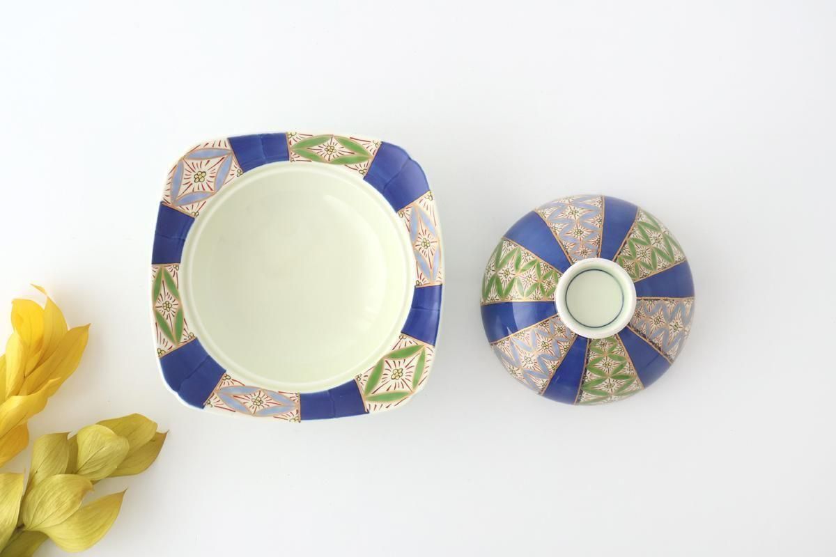 Plate with Lid  Cloisonné( Shippo) Pattern | Arita Ware