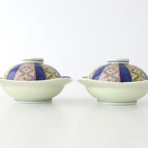 Plate with Lid  Cloisonné( Shippo) Pattern | Arita Ware