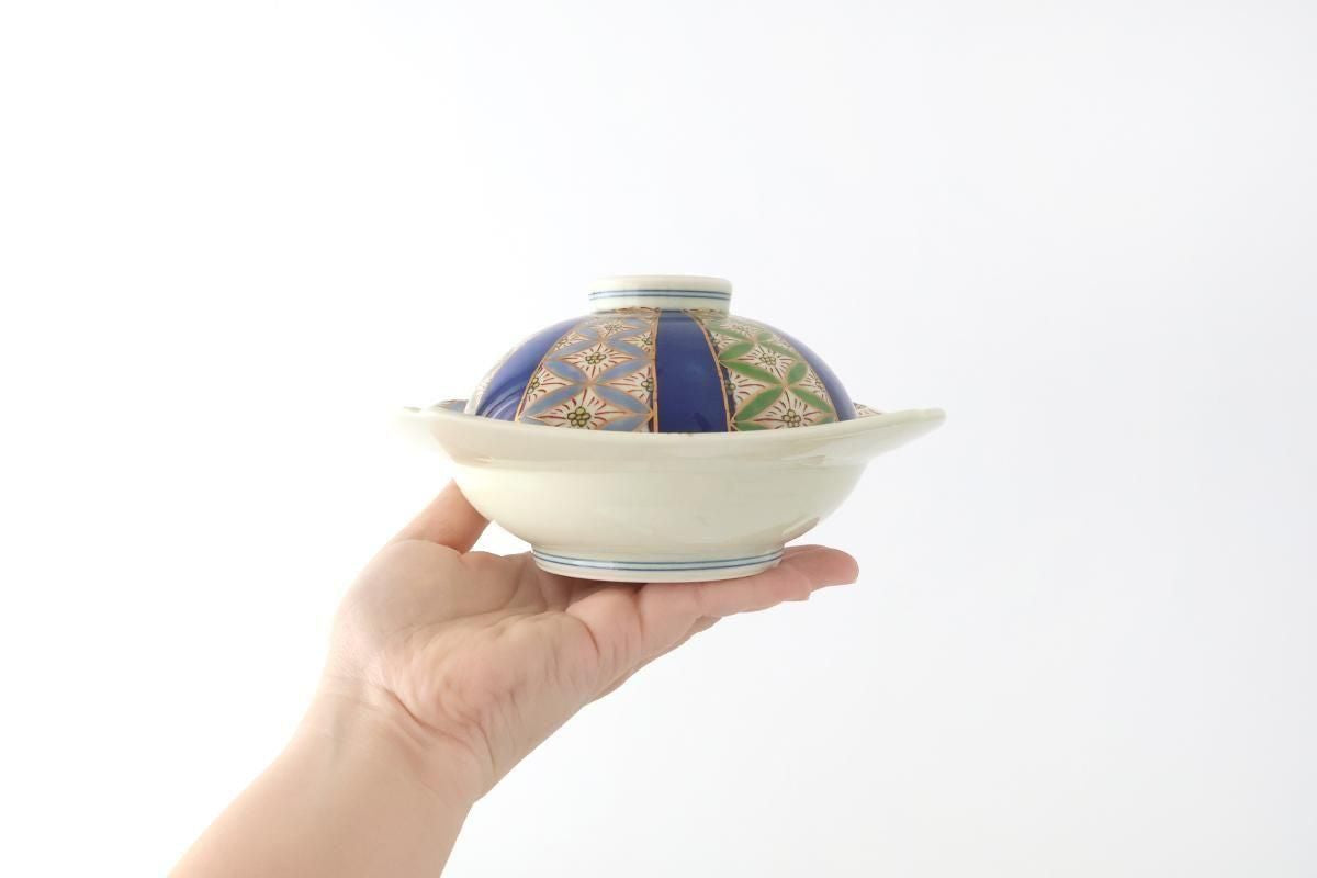 Plate with Lid  Cloisonné( Shippo) Pattern | Arita Ware