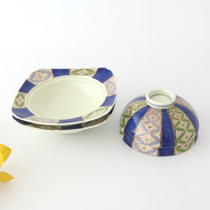 Plate with Lid  Cloisonné( Shippo) Pattern | Arita Ware