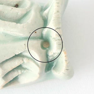 Chopstick Rest Bird Green | Hashioki Shigaraki Ware