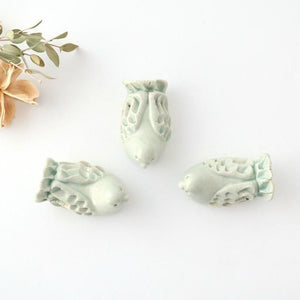 Chopstick Rest Bird Green | Hashioki Shigaraki Ware