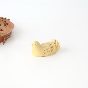 Chopstick Rest Bird Yellow | Hashioki Shigaraki Ware