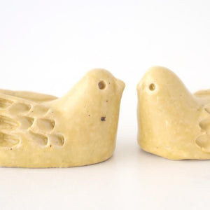 Chopstick Rest Bird Yellow | Hashioki Shigaraki Ware