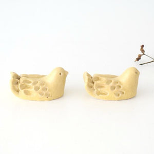 Chopstick Rest Bird Yellow | Hashioki Shigaraki Ware
