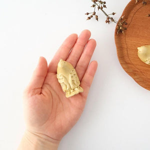 Chopstick Rest Bird Yellow | Hashioki Shigaraki Ware