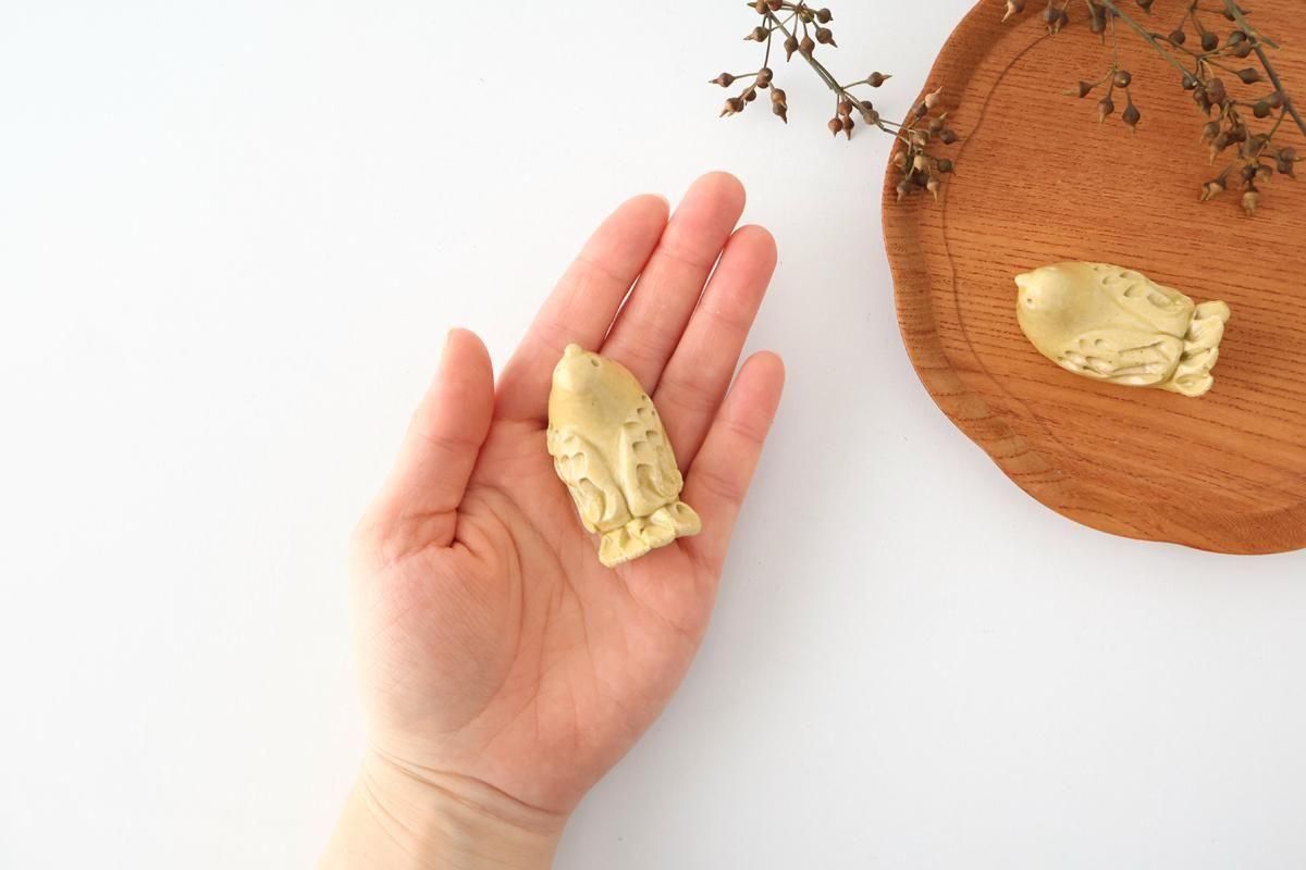 Chopstick Rest Bird Yellow | Hashioki Shigaraki Ware