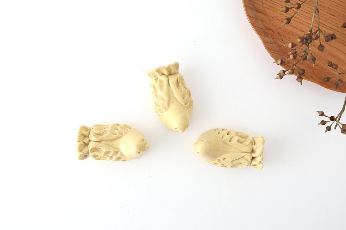 Chopstick Rest Bird Yellow | Hashioki Shigaraki Ware