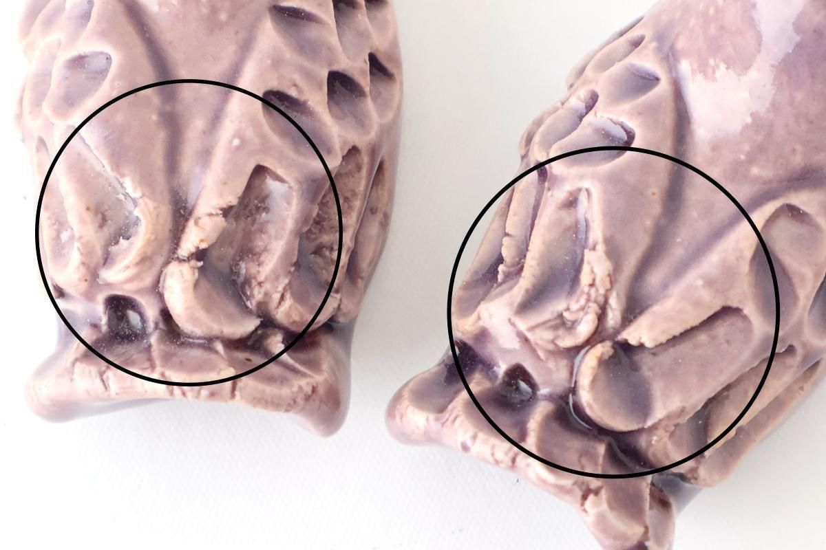 Chopstick Rest Bird Purple | Hashioki Shigaraki Ware