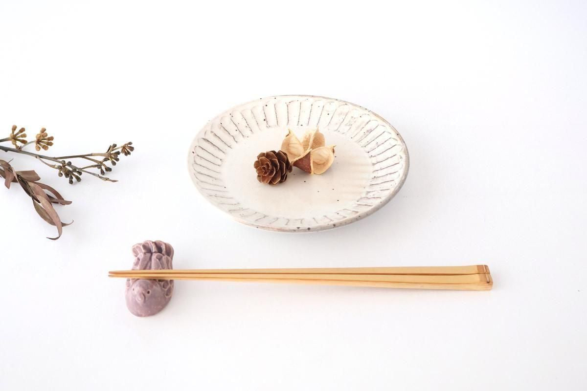 Chopstick Rest Bird Purple | Hashioki Shigaraki Ware