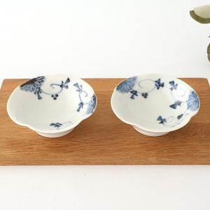 Small Bowl Blue Floral Arabesque | Kobachi Hasami Ware