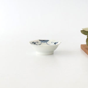 Small Bowl Blue Floral Arabesque | Kobachi Hasami Ware