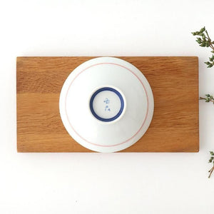 Rice Bowl Red Lines and Plum｜Hasami Ware