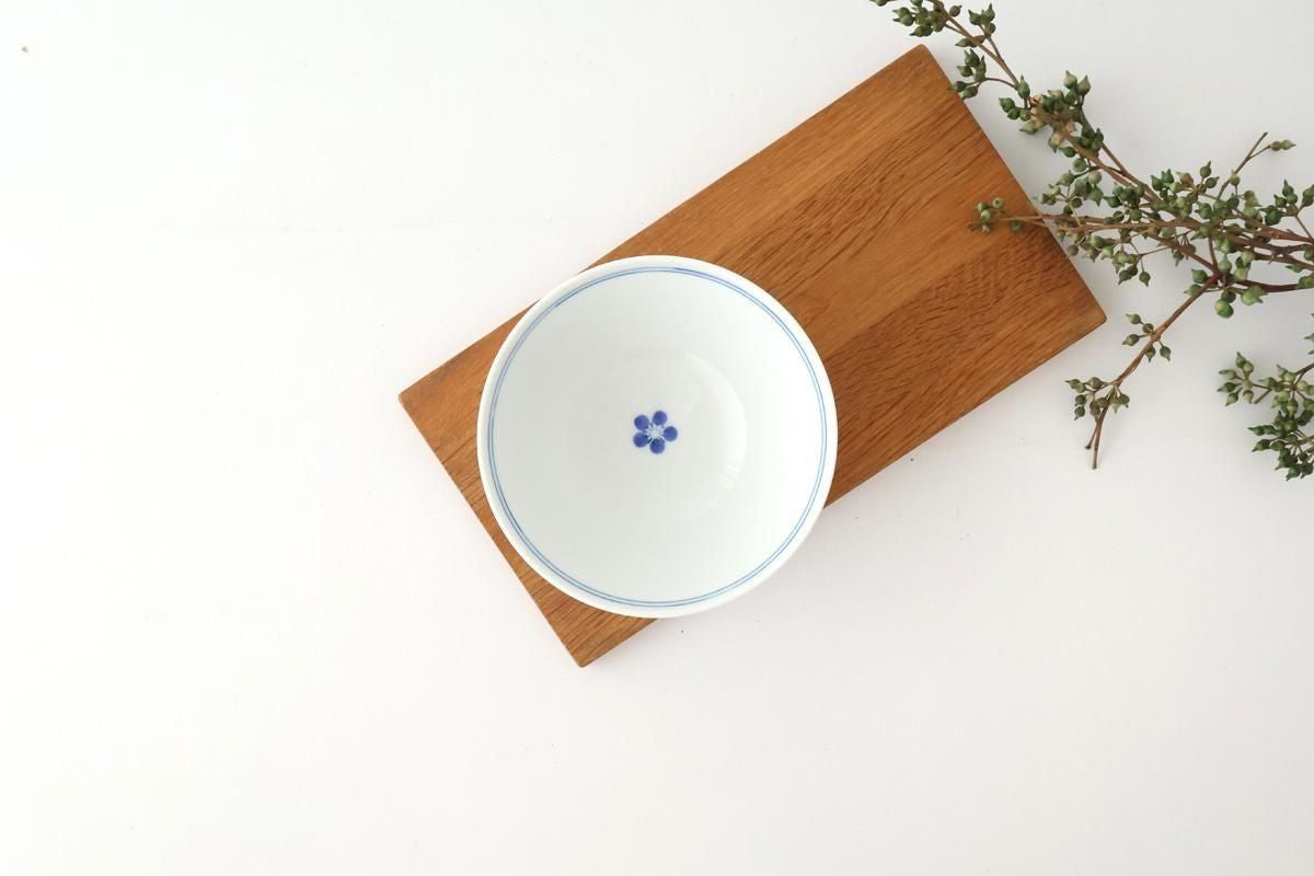 Rice Bowl Red Lines and Plum｜Hasami Ware