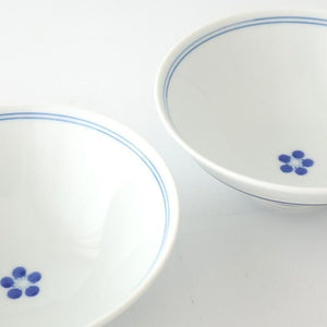 Rice Bowl Blue Lines and Plum｜Hasami Ware