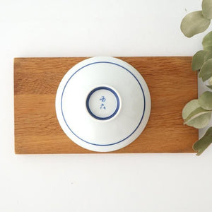 Rice Bowl Blue Lines and Plum｜Hasami Ware