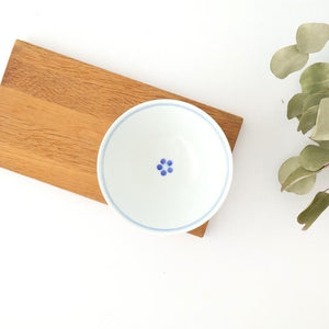 Rice Bowl Blue Lines and Plum｜Hasami Ware