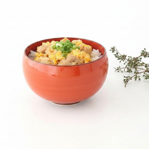 Round Donburi Bowl Red | Hasami Ware