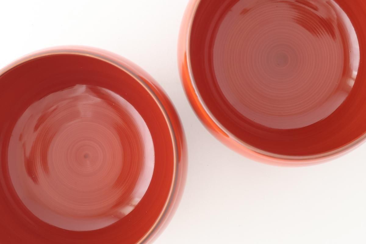 Round Donburi Bowl Red | Hasami Ware