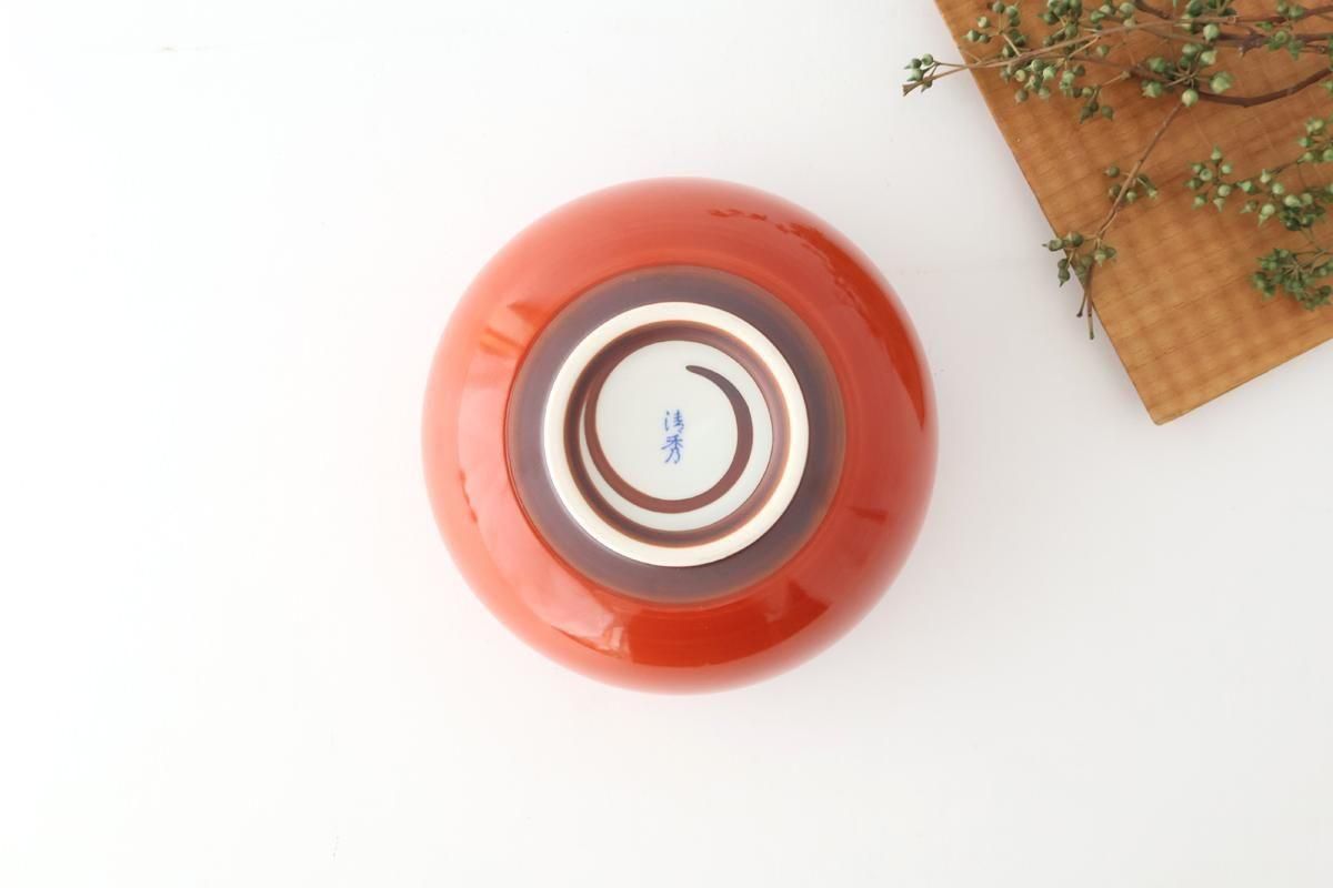 Round Donburi Bowl Red | Hasami Ware