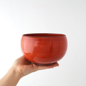 Round Donburi Bowl Red | Hasami Ware