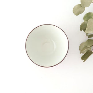 Rice Bowl Plum Pattern Red Small｜Hasami Ware