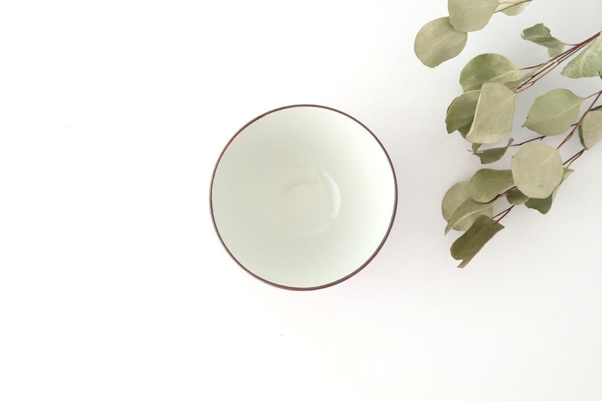 Rice Bowl Plum Pattern Red Small｜Hasami Ware