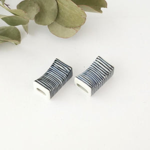 Chopstick Rest Tokusa Black | Hashioki Hasami Ware