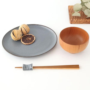 Chopstick Rest Tokusa Black | Hashioki Hasami Ware
