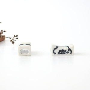 Chopstick Rest White Plum | Hashioki Hasami Ware