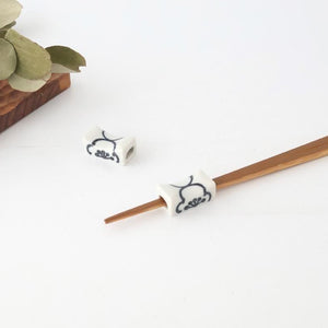 Chopstick Rest White Plum | Hashioki Hasami Ware