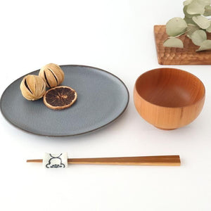 Chopstick Rest White Plum | Hashioki Hasami Ware