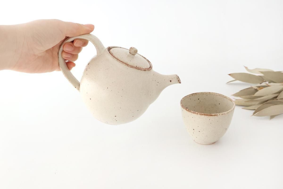 Japanese Teapot Shino | Kyusu Mino Ware