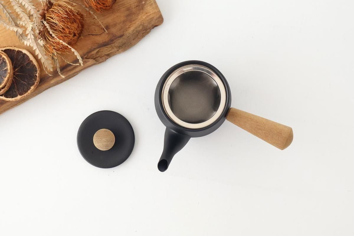 Miyazaki Seisakusho Stainless Teapot Black S | Kyusu