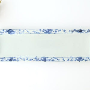 Rectangle Plate Peony Arabesque｜Sushi Plate Arita Ware