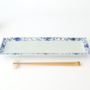 Rectangle Plate Peony Arabesque｜Sushi Plate Arita Ware