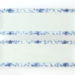 Rectangle Plate Peony Arabesque｜Sushi Plate Arita Ware