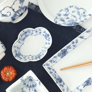 Rectangle Plate Peony Arabesque｜Sushi Plate Arita Ware