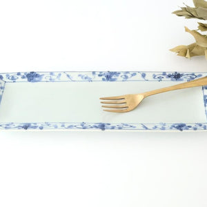 Rectangle Plate Peony Arabesque｜Sushi Plate Arita Ware