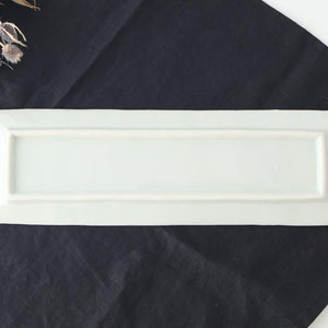 Rectangle Plate Blue Chrysanthemum｜Sushi Plate Arita Ware