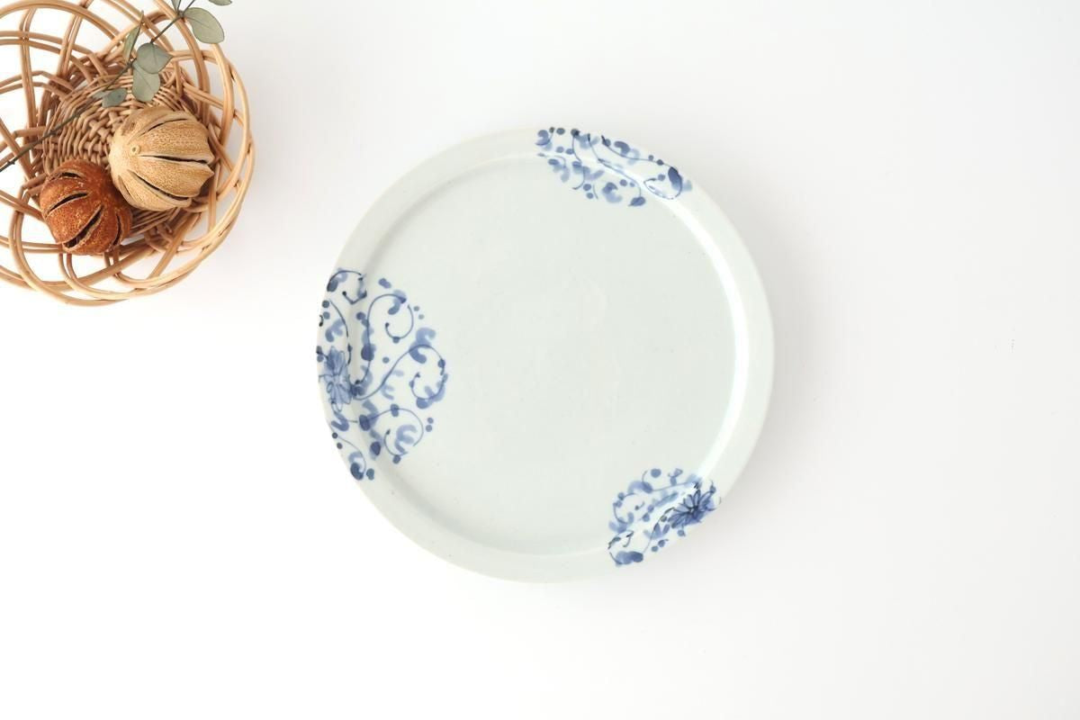Round Flat Plate Chrysanthemum Arabesque 21㎝/8.3in | Arita Ware