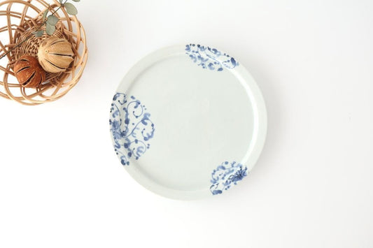 Round Flat Plate Chrysanthemum Arabesque 21㎝/8.3in | Arita Ware