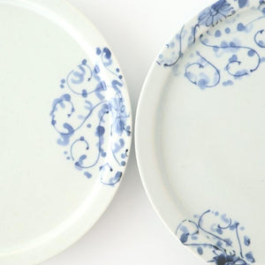 Round Flat Plate Chrysanthemum Arabesque 21㎝/8.3in | Arita Ware