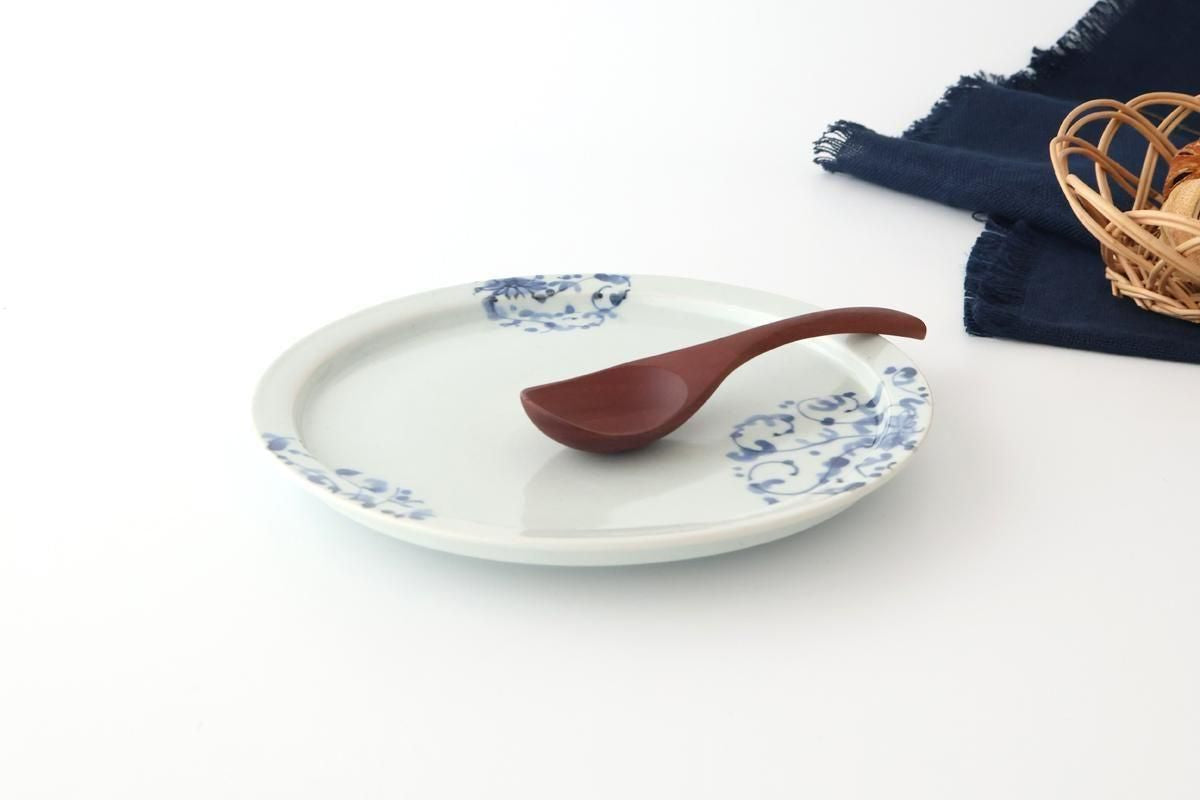 Round Flat Plate Chrysanthemum Arabesque 21㎝/8.3in | Arita Ware