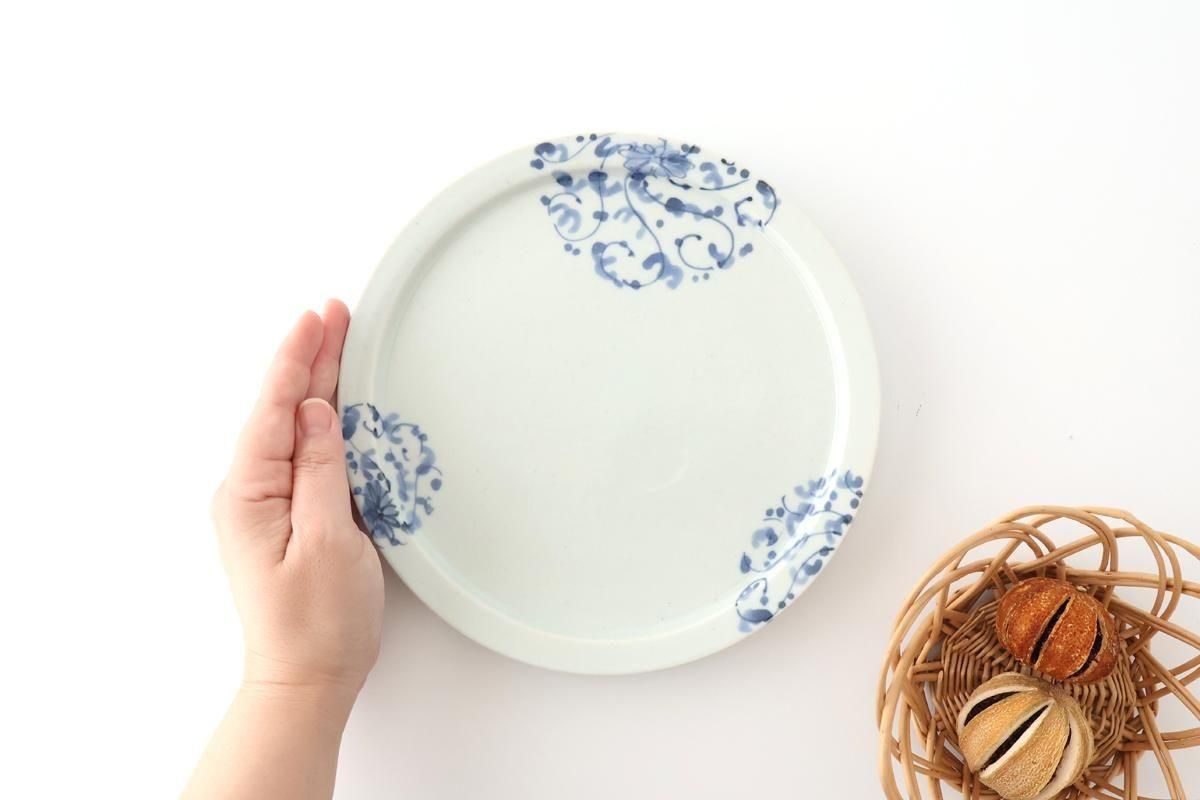 Round Flat Plate Chrysanthemum Arabesque 21㎝/8.3in | Arita Ware