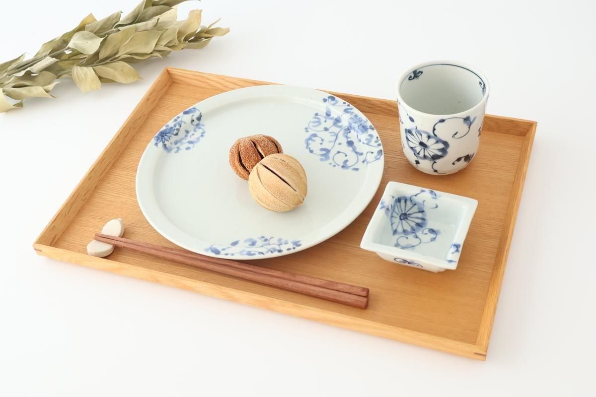 Round Flat Plate Chrysanthemum Arabesque 21㎝/8.3in | Arita Ware