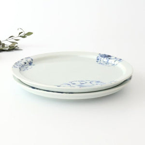 Round Flat Plate Chrysanthemum Arabesque 21㎝/8.3in | Arita Ware